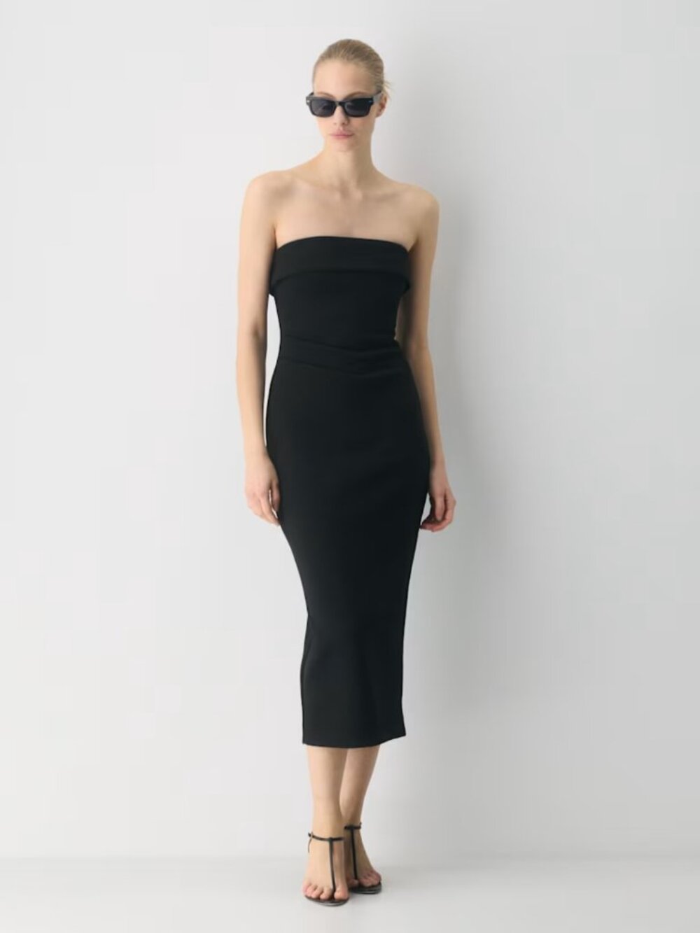 NWT Aritzia BABATON FigureKnit Eyecatcher Dress Black S